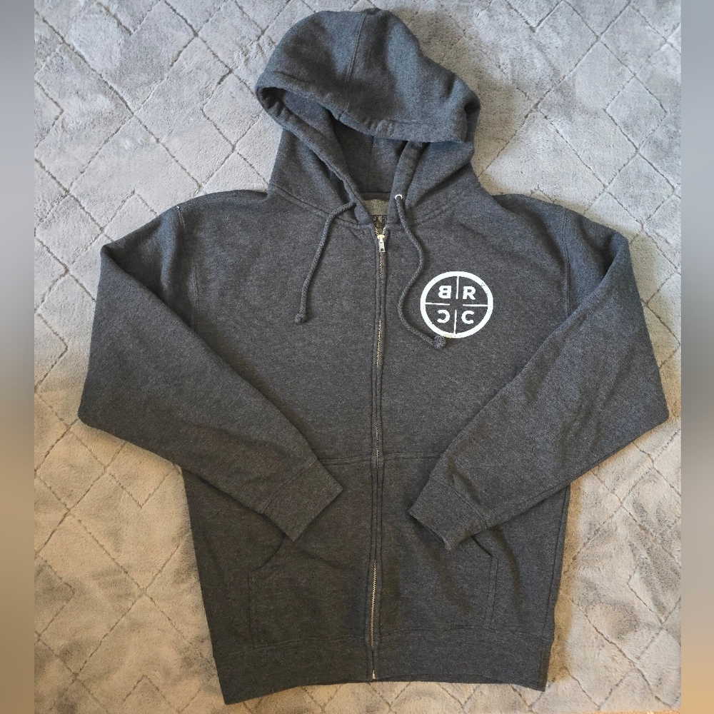 Black Rifle Coffee Co Gray Zip-Up Hoodie